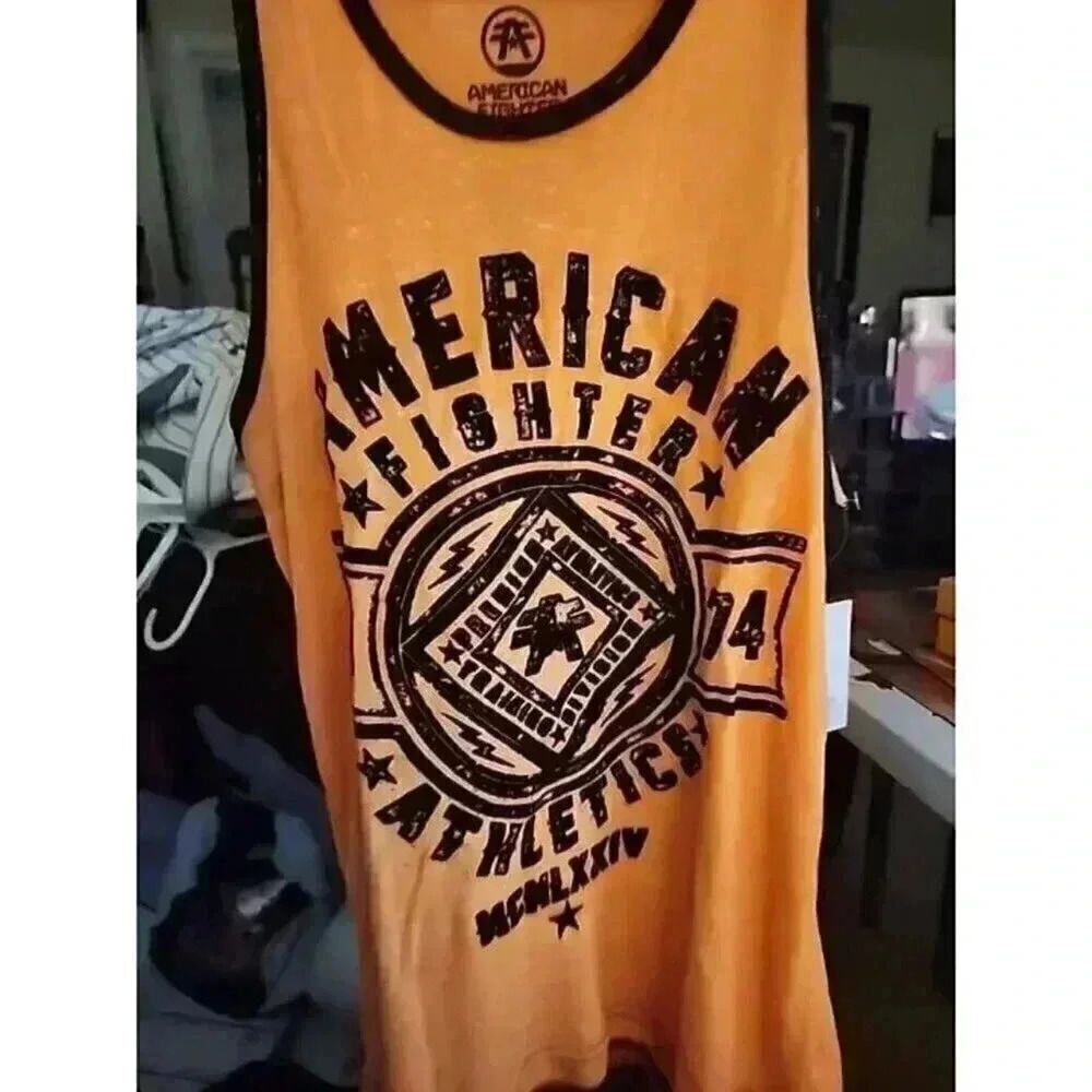 American Fighter Tank Mens Affliction Muscle Tee Shirt USA Gym Kendall Sz XS CR2